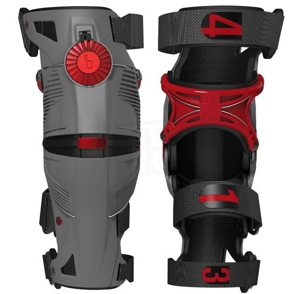 Защита колена MOBIUS X8 серый/красный